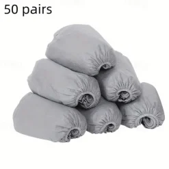 50 Pairs Extra Large Disposable Boot and Shoe Covers Non Slip Water Resistant Reusable Booties Shoe Covers Fits US Men's Size 10.5 Women's 12 Size