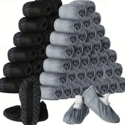 50 Pairs Extra Large Disposable Boot and Shoe Covers Non Slip Water Resistant Reusable Booties Shoe Covers Fits US Men's Size 10.5 Women's 12 Size