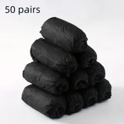 50 Pairs Extra Large Disposable Boot and Shoe Covers Non Slip Water Resistant Reusable Booties Shoe Covers Fits US Men's Size 10.5 Women's 12 Size
