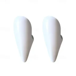 4 Pairs Halloween Vampire Teeth 4 Sizes Custom Fangs Vampire Teeth with 1 Tube Teeth Pellets Adhesive for Cosplay Party Props Halloween Party Fangs Fake Dentures