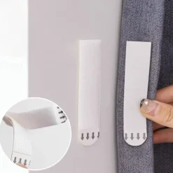 6/8/10 pairs Magic Tape Curtain Gap Fixing Bar for Securing Curtain Gaps, Light-blocking on Both Ends, Curtain Edge Fixator, Preventing Light Leakage from Sides Adjacent to Walls