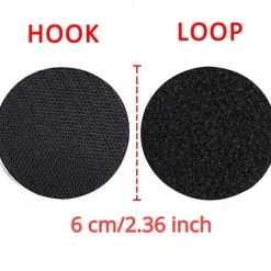 20 Pairs 60mm Strong Self Adhesive Fastener Nylon Hook Dots Stickers Adhesive Tape For Bed Sheet Sofa Mat Carpet Anti Slip Mat