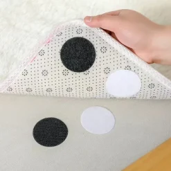 20 Pairs 60mm Strong Self Adhesive Fastener Nylon Hook Dots Stickers Adhesive Tape For Bed Sheet Sofa Mat Carpet Anti Slip Mat