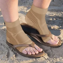 2/4 pairs Neuropathy Socks Compression Socks Ankle Compression Sleeve for Sports: Relieves Plantar Fasciitis, Achilles Tendonitis, Joint Pain, Reduces Swelling, Provides Heel Support