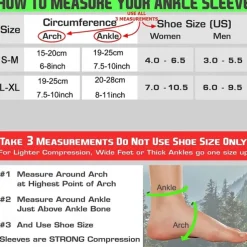 2/4 pairs Neuropathy Socks Compression Socks Ankle Compression Sleeve for Sports: Relieves Plantar Fasciitis, Achilles Tendonitis, Joint Pain, Reduces Swelling, Provides Heel Support