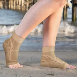 2/4 pairs Neuropathy Socks Compression Socks Ankle Compression Sleeve for Sports: Relieves Plantar Fasciitis, Achilles Tendonitis, Joint Pain, Reduces Swelling, Provides Heel Support