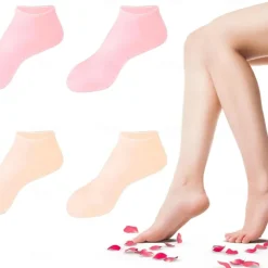 1 pairs Silicone Socks for Dry Cracked Feet, Women's Foot Socks for Moisturizing, one size