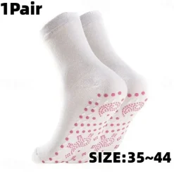 2 pairs Slimming Health Sock Weight Loss Health Sock Hyperthermia Magnetic Self-Heating Socks Foot Massage Thermotherapeutic Sock