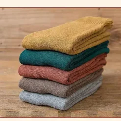 5 Pairs Socks - Socks for Women/Men , Socks for Women Men Boot Socks Hiking Socks , Knit Long Socks