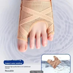 1 Pairs Toe Correction Socks, Toe Overlapping Separator, Ultra-thin Breathable Shoes-Wearable for Men & Women Adjustable