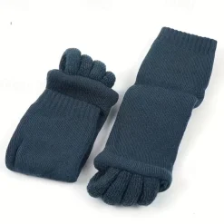1 Pairs Toeless Yoga Socks, Five-toe Split Socks, Comfy & Breathable Foot Alignment Socks, Non-slip Massage Socks