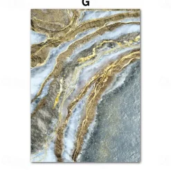 1 Panel Abstract Prints/Posters Luxury Pink Blue Gold Wall Art Modern Picture Home Decor Wall Hanging Gift Rolled Canvas Unframed Unstretched