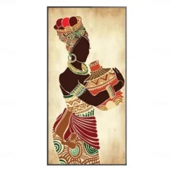 1 Panel People Prints African Women Wall Art Modern Picture Home Decor Wall Hanging Gift Rolled Canvas Unframed Unstretched