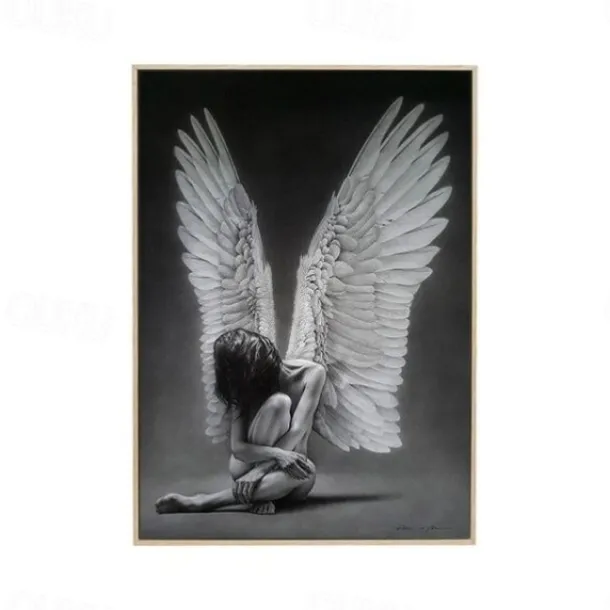 1 Panel People Prints Angel Girl Wall Art Canvas Modern Wall Hanging Gift Home Decoration Rolled Canvas No Frame Unframed Unstretched