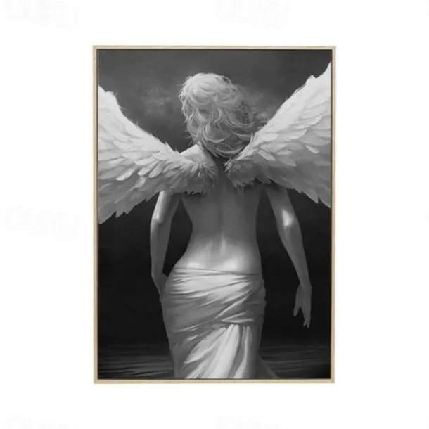 1 Panel People Prints Angel Girl Wall Art Canvas Modern Wall Hanging Gift Home Decoration Rolled Canvas No Frame Unframed Unstretched