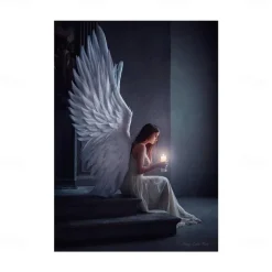 1 Panel People Prints Angel Girl Wall Art Canvas Modern Wall Hanging Gift Home Decoration Rolled Canvas No Frame Unframed Unstretched