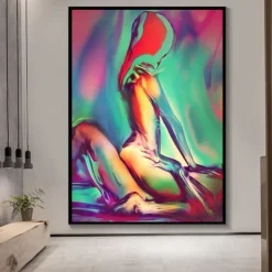 1 Panel People Prints Nude Art Wall Art Modern Picture Home Decor Wall Hanging Gift Rolled Canvas Unframed Unstretched