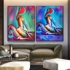 1 Panel People Prints Nude Art Wall Art Modern Picture Home Decor Wall Hanging Gift Rolled Canvas Unframed Unstretched
