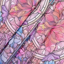 2 Panels 100% Blackout Curtain Stained Glass Pattern Curtain Drapes For Living Room Bedroom Kitchen Window Treatments Thermal Insulated Room Darkening