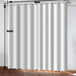 2 Panels Blackout Curtains Skull Printed Thermal Insulated Curtains for Bedroom Living Room Geometric Grommet Window Drapes Curtain Drapes