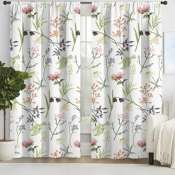 2 Panels Curtain Drapes Blackout Curtain For Living Room Bedroom Kitchen Window Treatments Thermal Insulated Room Darkening