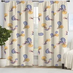 2 Panels Curtain Drapes Blackout Curtain For Living Room Bedroom Kitchen Window Treatments Thermal Insulated Room Darkening
