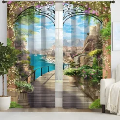 2 Panels Curtain Drapes Blackout Curtain For Living Room Bedroom Kitchen Window Treatments Thermal Insulated Room Darkening