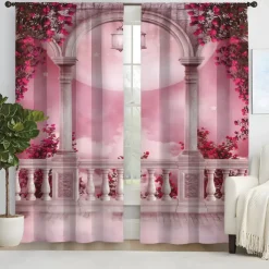 2 Panels Curtain Drapes Blackout Curtain For Living Room Bedroom Kitchen Window Treatments Thermal Insulated Room Darkening