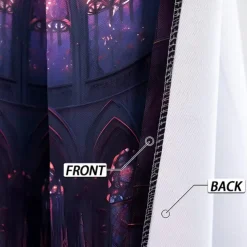 2 Panels Curtain Drapes Blackout Curtain For Living Room Bedroom Kitchen Indoor Stained Glass Window Treatments Thermal Insulated Room Darkening