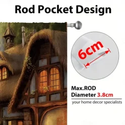 2 Panels Fantasy Room Curtain Drapes Blackout Curtain For Living Room Bedroom Kitchen Window Treatments Thermal Insulated Room Darkening