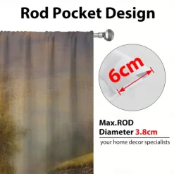 2 Panels Fantasy Room Curtain Drapes Blackout Curtain For Living Room Bedroom Kitchen Window Treatments Thermal Insulated Room Darkening