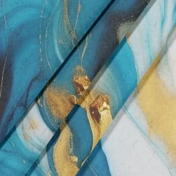 2 Panels Marble Pattern Curtain Drapes 100% Blackout Curtain For Living Room Bedroom Kitchen Window Treatments Thermal Insulated Room Darkening