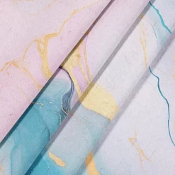 2 Panels Marble Pattern Curtain Drapes 100% Blackout Curtain For Living Room Bedroom Kitchen Window Treatments Thermal Insulated Room Darkening