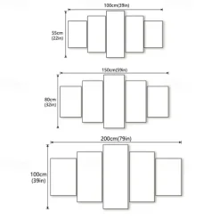 5 Panels Wall Art Canvas Prints Painting Artwork Picture Horse Painting Home Decoration Decor Rolled Canvas No Frame Unframed Unstretched