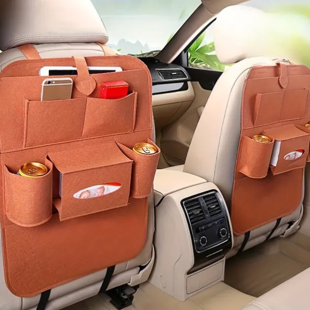 1 Pc Car Seat Back Storage Bag, Hanging Organizer Bag, Car Seat Back Pocket