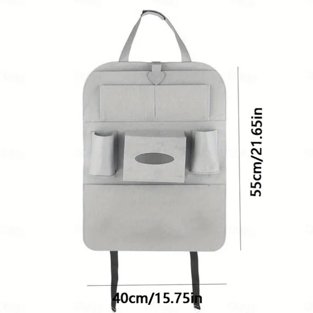 1 Pc Car Seat Back Storage Bag, Hanging Organizer Bag, Car Seat Back Pocket