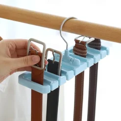 1 Pc Necktie Rack Scarf Rack Belt Storage Rack Silk Scarf Rack Household Storage Belt Rack Multi-functional Display Rack Blue