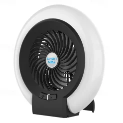 1 Pc Portable 2-In-1 Camping Fan Light That Can Be Hung Or Erected, With Two Levels Of Dimming And Two Levels Of Wind Adjustment, Suitable For Tent Camping, Travel, Office And Home Use, Type-C