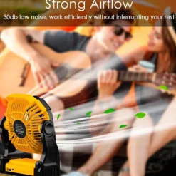 1 Pc Portable Outdoor Camping Light, Outdoor Fan, Emergency Power Bank, Usb Charging Fan, Long Battery Life, Three Levels Of Dimming, Four Levels Of Wind Speed