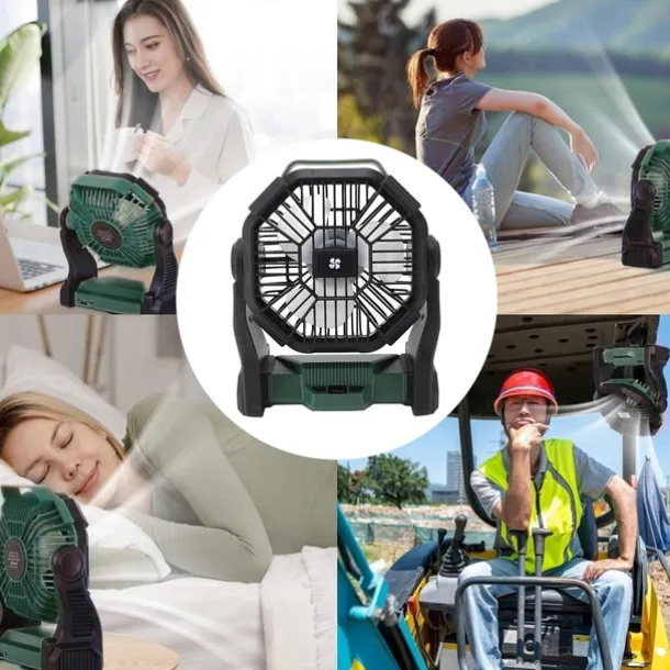 1 Pc Portable Outdoor Camping Light, Outdoor Fan, Emergency Power Bank, Usb Charging Fan, Long Battery Life, Three Levels Of Dimming, Four Levels Of Wind Speed