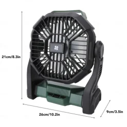 1 Pc Portable Outdoor Camping Light, Outdoor Fan, Emergency Power Bank, Usb Charging Fan, Long Battery Life, Three Levels Of Dimming, Four Levels Of Wind Speed