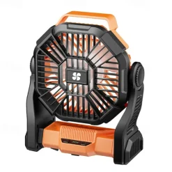 1 Pc Portable Outdoor Camping Light, Outdoor Fan, Emergency Power Bank, Usb Charging Fan, Long Battery Life, Three Levels Of Dimming, Four Levels Of Wind Speed