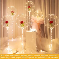 20 Pcs Bobo Balloons Bubble Balloons, Clear Bobo Balloon, Large Transparent Bubble Balloon for Christmas Wedding Birthday Party Decoration