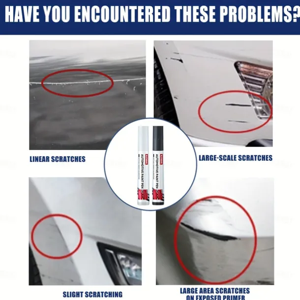 3 PCS Car Touch Up Paint Pen Repair Pen Trace Paint Repair Pen Paint Surface Scratch Scratch Repair