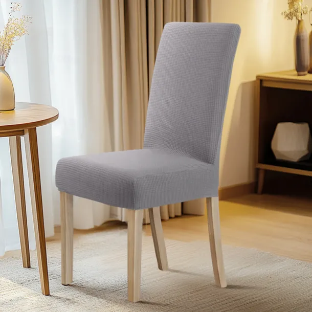 2 Pcs Dining Chair Cover Burgundy Water Repellent Stretch Chair Seat Slipcover Spandex with Elastic Bottom Protector for Dining Room Wedding Ceremony Durable Washable