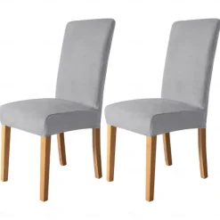 2 Pcs Dining Chair Cover Burgundy Velvet Stretch Chair Seat Slipcover Spandex Washable Cover with Elastic Bottom Protector,Farmhouse Floral Pattern for Dining Room Wedding Ceremony