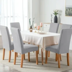 2 Pcs Dining Chair Cover Burgundy Velvet Stretch Chair Seat Slipcover Spandex Washable Cover with Elastic Bottom Protector,Farmhouse Floral Pattern for Dining Room Wedding Ceremony