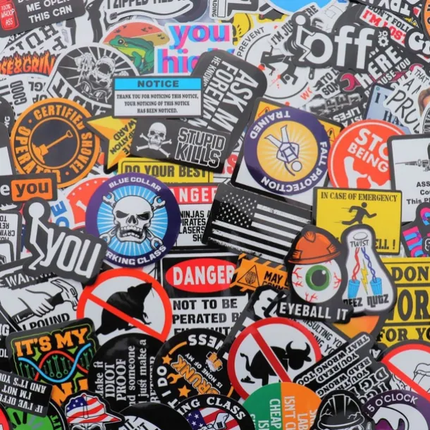 150 Pcs Hard Hat Stickers (Dairy) for Tool Box Helmet Funny Stickers for Adults Joke Meme Vinyl and Waterproof Stickers for Mechanics Electricians Union Oil Field Army