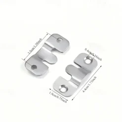 20 Pcs Heavy-Duty Metal Picture Hangers Contemporary Style Locking Wall Mount Brackets for Frames Furniture & Bed Corners Easy Install Hooks