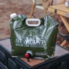 1 pcs 7.5L Foldable Water Storage Bag Large Capacity Plastic Bucket with Valve Camping Supplies Portable Handheld Water Bag